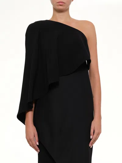 Givenchy One-shoulder Draped Dress In Multi