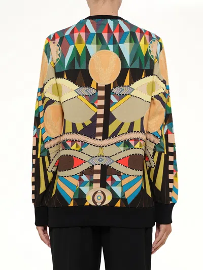 Givenchy Geometric-print Sweatshirt In Multi