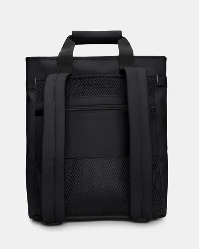 Rains Texel Tote Backpack In Black