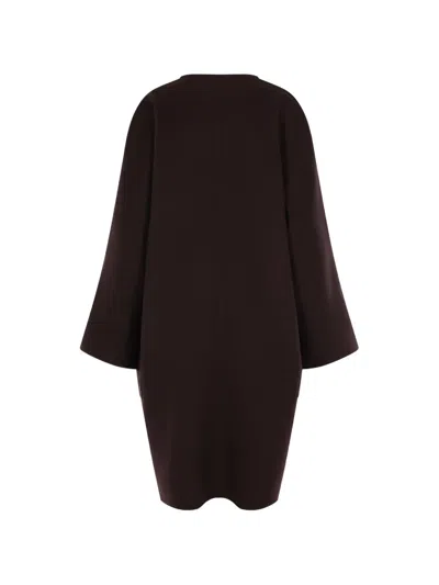 The Row Collarless Open-front Coat In Black
