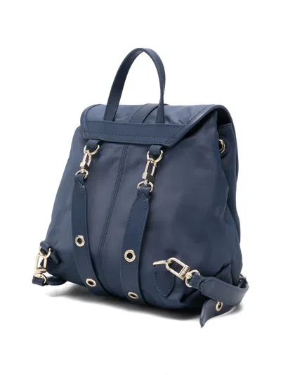 Maje Buckle-detail Backpack In Blue