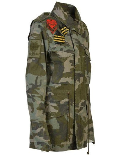 Shop Mr & Mrs Italy Camouflage Field Jacket In Army