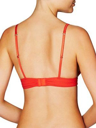 Shop Stella Mccartney Meg Alluring Bralette In Poppy Orange