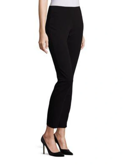 Shop Moschino Slim-fit Cropped Pants In Black