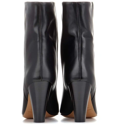 Shop Isabel Marant Étoile Darilay Leather Ankle Boots In Llack