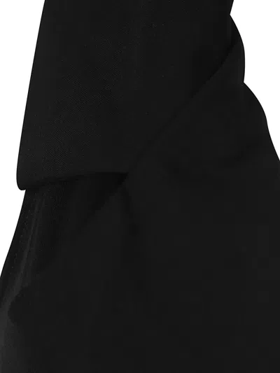 Anemos Halter Neck Sleeveless Midi Length Dress In Black