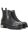 ALEXANDER MCQUEEN Studded leather Chelsea boots