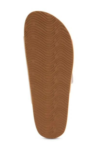 Floopi Double Strap Platform Slide Sandal In Brown