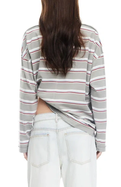 Lioness Horizon Stripe Top In Gray