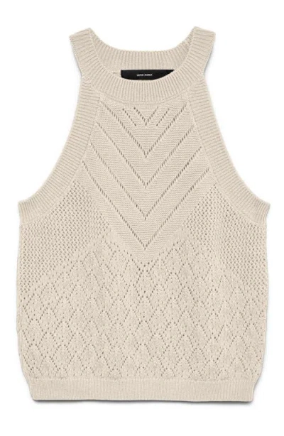 Vero Moda Sapphire Sands Openwork Tank In Neutral