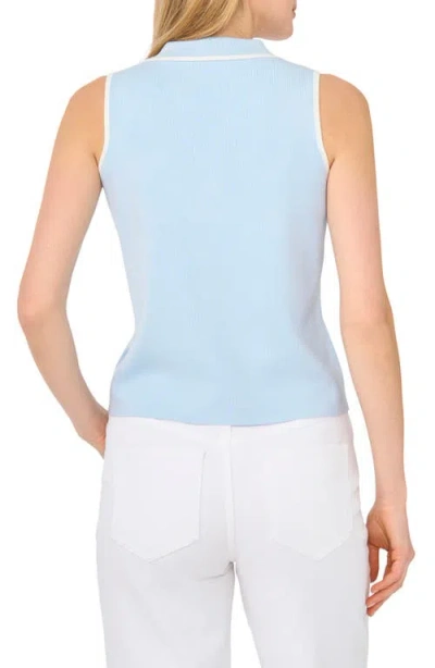 Ted Baker Piped Sleeveless Polo In Multi