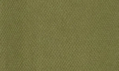Carbon + Craft Grid Jacquard Polo In Green