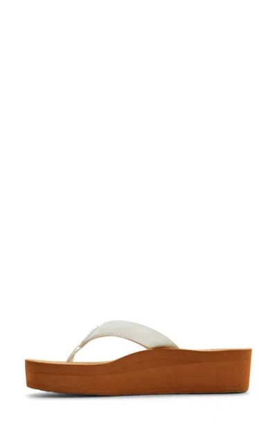 Roxy Melinda Platform Flip Flop In White
