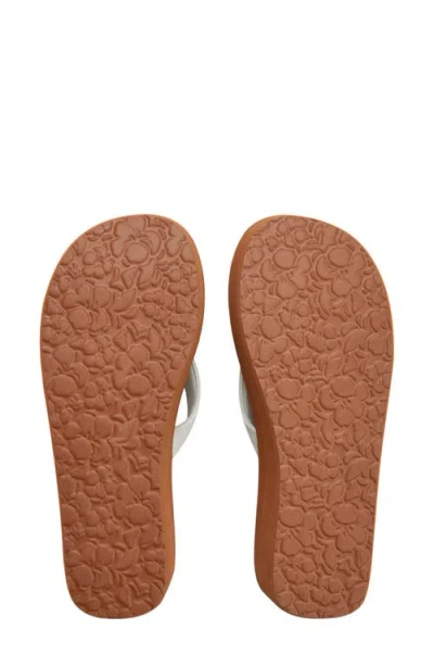 Roxy Melinda Platform Flip Flop In White