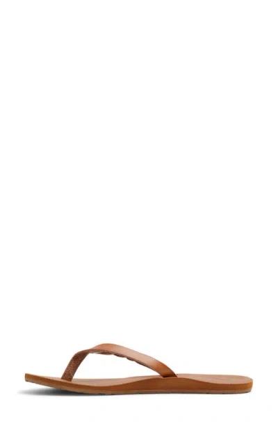 Roxy Liza Iv Flip Flop In Brown