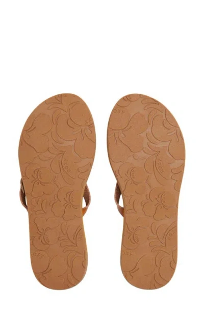 Roxy Liza Iv Flip Flop In Brown