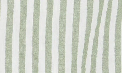 Max Studio Textured Stripe Camp Shirt In Multi