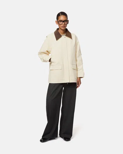 Apparis Clive Canvas Workwear Jacket In Neutral