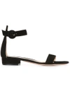 GIANVITO ROSSI open toe sandals,SUEDE100%