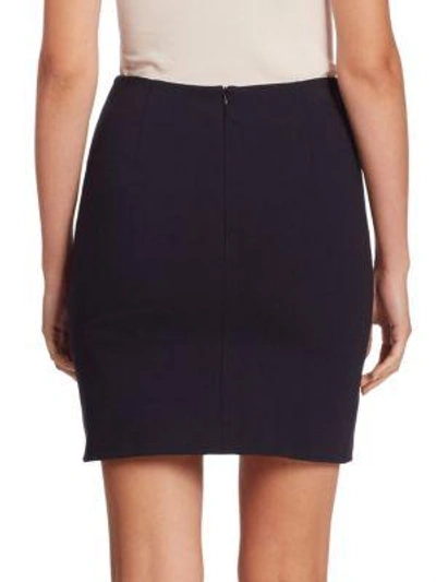 Shop Akris Punto Women's Jersey Mini Skirt In Cream