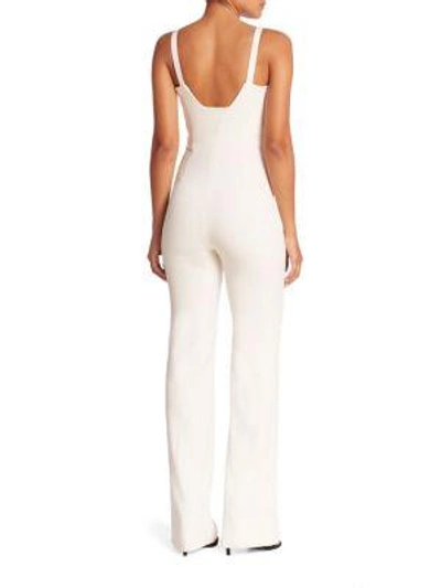 Shop Galvan Sleeveless Jumpsuit In White