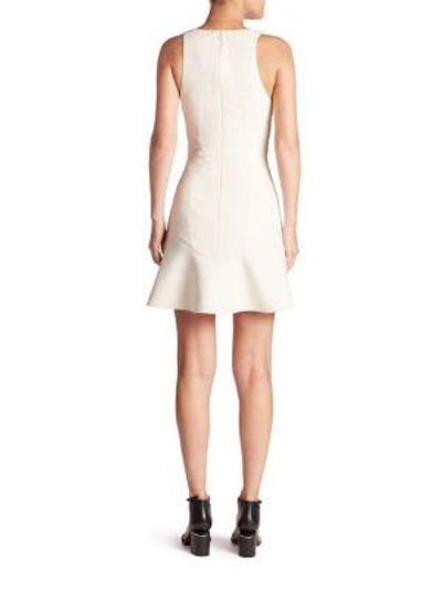 Shop Alexander Wang Peplum Tank Dress In Bone