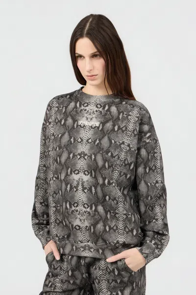 Roberto Cavalli Python Print Sweatshirt In Multi