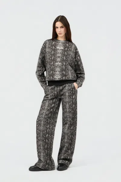 Roberto Cavalli Python Print Sweatshirt In Multi