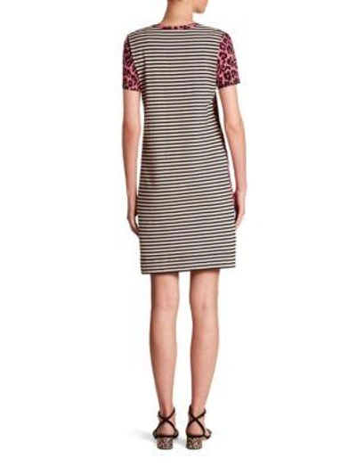 Shop Marc Jacobs Printed T-shirt Dress In Pink