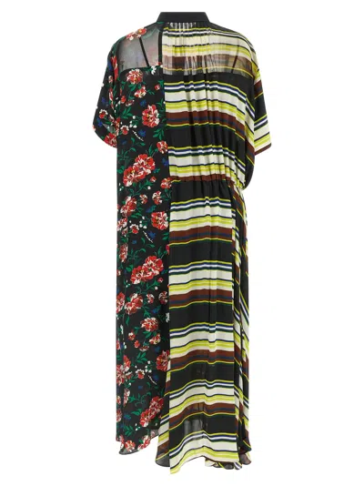Sacai Pattern Mix Dresses Multicolor In Multi