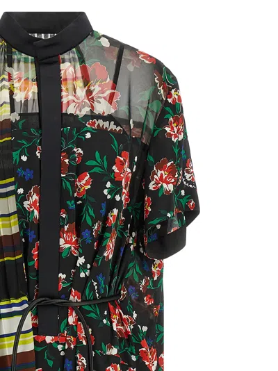 Sacai Pattern Mix Dresses Multicolor In Multi