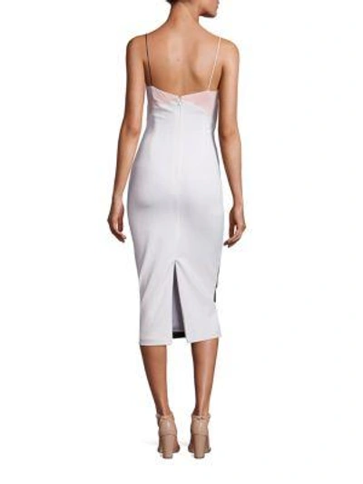Shop Cushnie Et Ochs Sleeveless Colorblock Dress In Navy Shell White