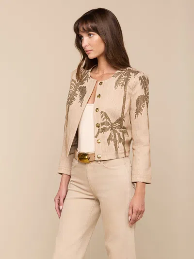 L'agence Lian Beaded Jacket In Multi