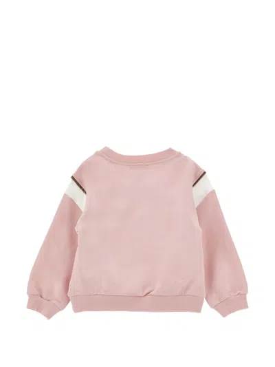 Monnalisa Kids' X Pixar Crystal-embellished Graphic-print Sweatshirt In Pink