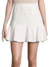 REBECCA TAYLOR Textured Tweed Skirt