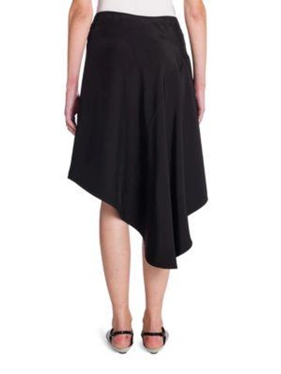 Shop Marni Asymmetric Wrap Skirt In Black