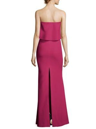 Shop Likely Driggs Strapless Gown In Cerise