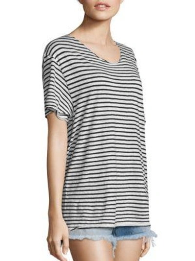 Shop R13 Striped Rosie T-shirt In Black White
