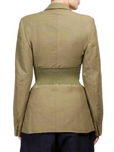 Shop Stella Mccartney Abby Jacket In Khaki