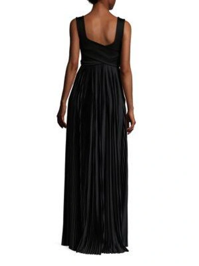Shop The Row Alain Pleated Gown In Black