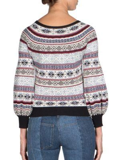 Shop Alexander Mcqueen Chunky Silk-wool Knit Sweater In Multi