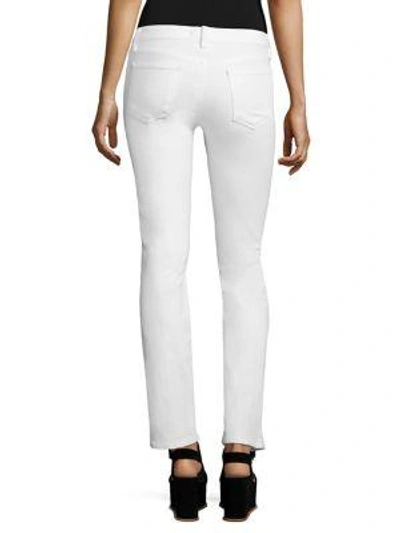 Shop J Brand Amelia Straight-leg Jeans In White