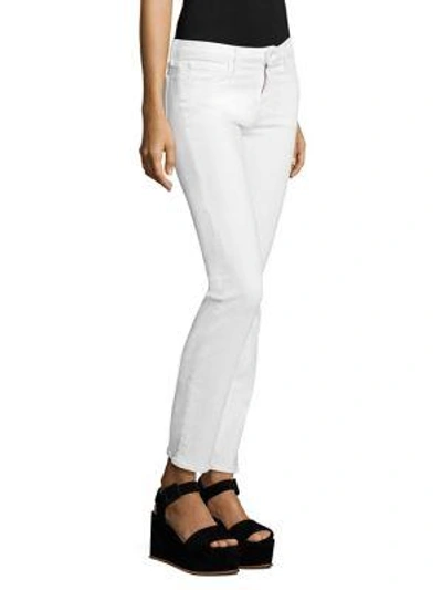 Shop J Brand Amelia Straight-leg Jeans In White