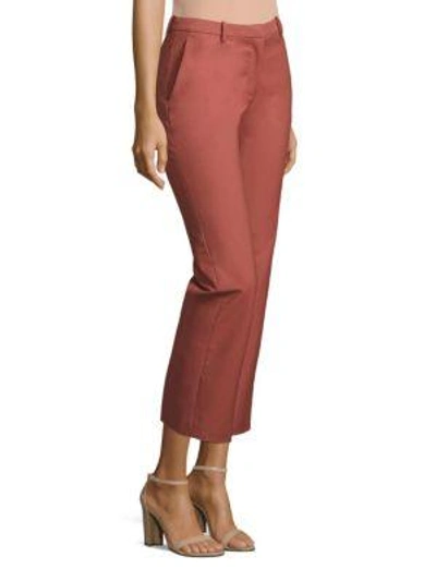Shop Theory Hartsdale Approach Straight-leg Pants In Deep Rose