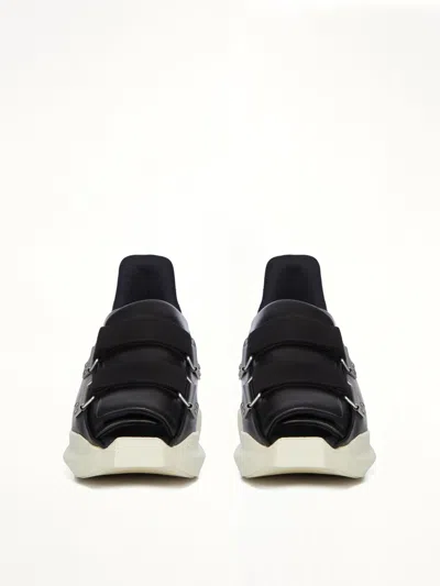 Rick Owens Burritogeth Sneakers Contrast Sole Round Toe In Black