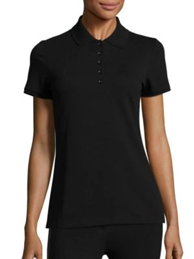 Shop Burberry New Core Polo Shirt In Black
