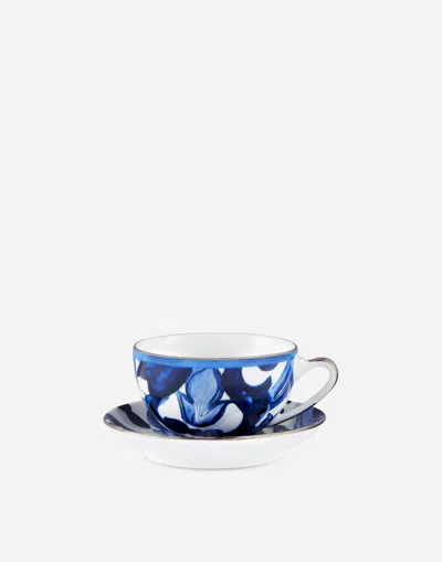 Dolce & Gabbana Porcelain Tea Set In Multicolor