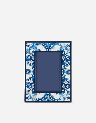 Dolce & Gabbana Blu Mediterraneo Lacquered Wood Frame In Multicolor