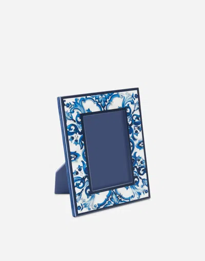 Dolce & Gabbana Blu Mediterraneo Lacquered Wood Frame In Multicolor