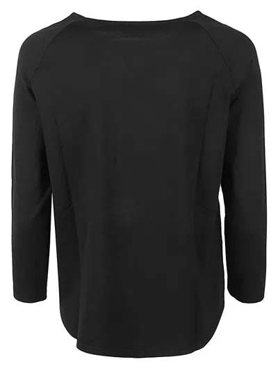 Baserange Black Solid Sweater